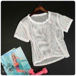 Áo lưới croptop Size: M L 22 Tách size