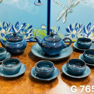 Bộ ấm chén tử sa chất liêu sứ ( THÙNG 10B)