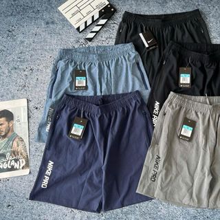 Short NIKPRO xi giãn dày dặn mịn mát, nhẹ tênh, trơn láng, co giãn 4 chiều, 3 túi khoá kéo Mẫu mới nhất Phom lên chuẩn đẹp Size (ri8c) Ri 12221 Tách nửa ri được
