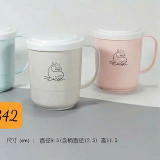 342 - Cốc nhựa có nắp 9.5*11.5(ZENGBAO) (150C/thùng) 10K/C
