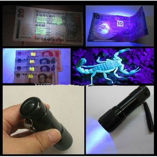 Đèn pin tia cực tím soi tiền giả 21 led