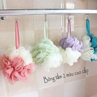 BÔNG TẮM DÂY 2 MÀU