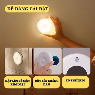 ĐÈN LED TRÒN CẢM BIẾN ĐA NĂNG DÁN TƯỜNG