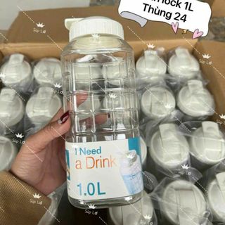 Bình đựng nước nhựa an toàn dung tích 1L - 2L đựng nước tiện lợi ( THÙNG 24C )
