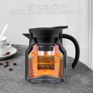 BÌNH TRÀ GIỮ NHIỆT CÓ LÕI LỌC 1000ML HỌA TIẾT