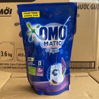 NƯỚC GIẶT OMO MATIC COMFORT XANH TÚI 412G