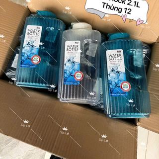Bình đựng nước nhựa an toàn dung tích 1L - 2L đựng nước tiện lợi ( THÙNG 12C )