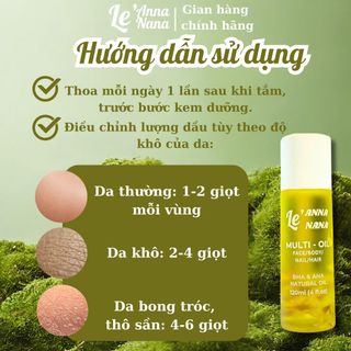Dầu dưỡng da đa năng - Multi Oil For Face/Nail/Hair/Body - Dưỡng thể, massage spa chill