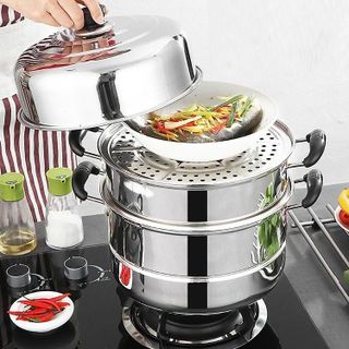 NỒI HẤP 3 TẦNG INOX 28CM