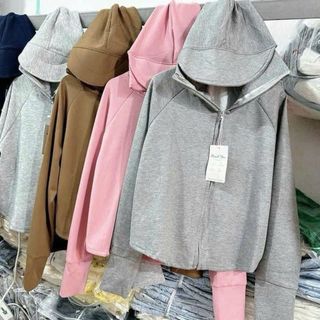 ÁO KHOÁC CHỐNG NẮNG - VÀNH TO - KHOÁ KÉO CAO NỬA MẶT
