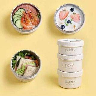 HỘP CƠM GIỮ NHIỆT 3 TẦNG KÈM TÚI