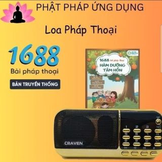 Loa pháp thoại 1688 hàm dưỡng tâm hồn Craven836S 2 pin sạc kèm thẻ nhớ 32GB