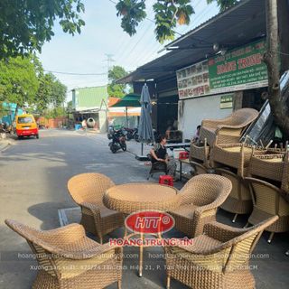 Ghế mây nhựa cafe cao cấp ngoài trời