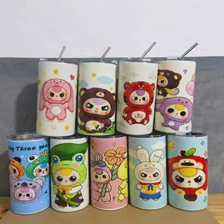 Ly Giữ Nhiệt Hình Trụ Labubu 600ml (Thùng 50 Cái)