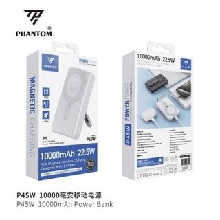 Pin dự phòng sạc không dây Magsafe 10000mah 22,5w Phantom P45