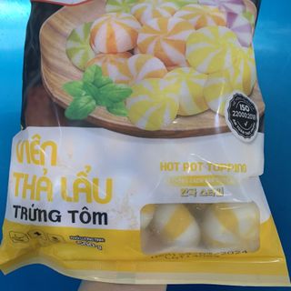 Viên thả lẩu trứng tôm LC (500g / Gói)