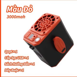 Quạt thắt lưng mẫu mới 3 tốc độ gió, kiêm đèn led chiếu sáng