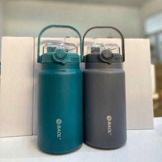 Bình giữ nhiệt có quai xách kèm ống hút BAOL 1000ml - mã WX27