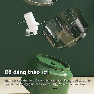 MÁY XAY TỎI ỚT SẠC ĐIỆN MINI 350ML