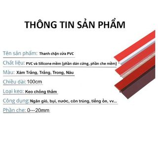 Ron Chặn Khe Cửa Đa Năng Dài 1 Mét Chống Nước, Thanh Dán Chắn Cửa Chống Bụi, Côn Trùng - Ron 100cm