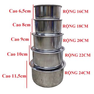 BỘ 5 NỒI INOX CÓ NẮP MY HOME