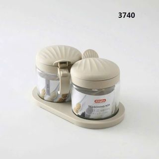 3740.24 - Gia vị 2 thủy tinh nắp nhựa 19*10*10.5 (King Xls) (24C/Thùng)
