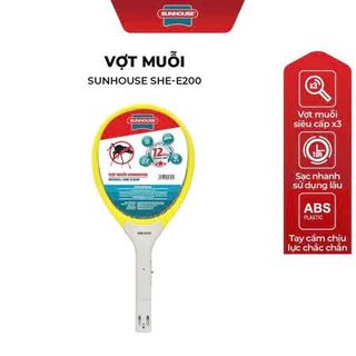 Vợt Muỗi Có Đèn Sunhouse She - E200