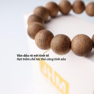 Vòng tay trang sức trầm hương phong thủy JHM mix charm hoa sen mang ý nghĩa sum họp yên vui  Phụ Kiện Voi