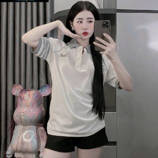 Áo thun cổ trụ phối sọc tay áo Menswear (mã: HOKO75)