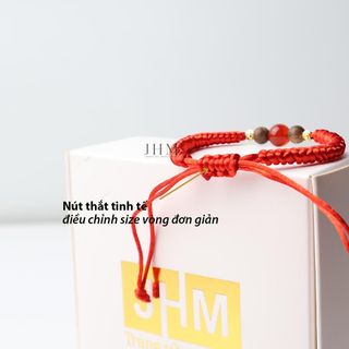 Vòng tay chỉ đỏ nữ phong thủy JHM mang lại may mắn cho mệnh Kim, Thủy, Hỏa, Thổ, Mộc Phụ Kiện Voi Kiềng