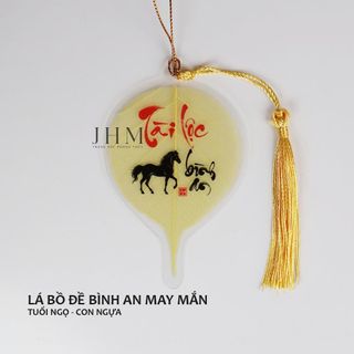 Lá bồ đề 12 con giáp phong thủy JHM mang lại bình an, may mắn tài lộc Decor Trang Trí Nhà Decor Phòng Đồng