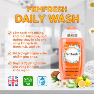 Dung Dịch Vệ Sinh Phụ Nữ Femfresh Daily Intimate Wash 250ml Anh Quốc
