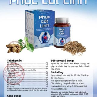 Viên Uống Xương Khớp Phục Cốt Linh – Hỗ Trợ Xương Khớp, Bổ Khớp, Giảm Đau Nhức, Tăng Cường Độ Dẻo Dai