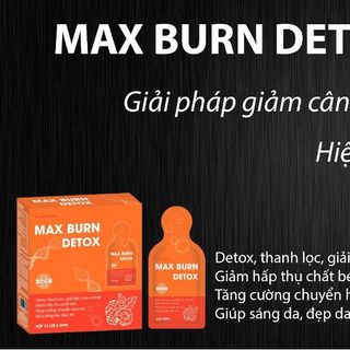 Giảm Cân Maxburn Detox - Detox Thải Độc, Giảm Hấp Thu Chất Béo, Đẹp Da, Đẹp Dáng, An Toàn Tự Nhiên