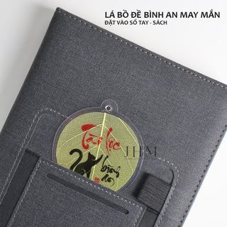 Lá bồ đề 12 con giáp JHM mang lại bình an may mắn phù hợp treo xe,đặt ốp lưng điện thoại, bỏ vào bóp ví
