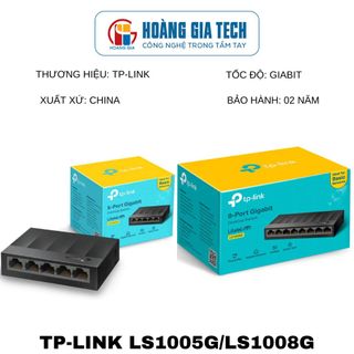 Switch - Bộ Chia Mạng  TPLink 5 - 8 Cổng Gigabit LS1005G / LS1008G chính hãng