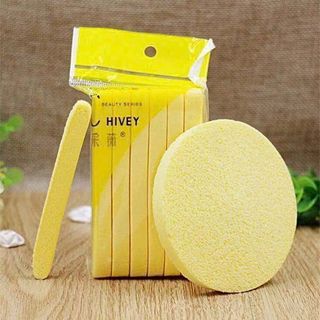 Bông nở rửa mặt, bọt biển rửa mặt - gói 12 miếng