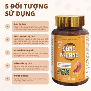 Viên Uống Dạ Dày Đông Phương - Hỗ Trợ Giảm Trào Ngược Dạ Dày, Viêm Loét Dạ Dày, Bảo Vệ Niêm Mạc Dạ Dày