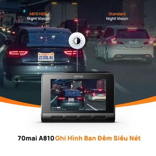 Camera hành trình 70mai Dash Cam A810 4K Siêu Phẩm Ghi Hình 4K HDR – 4G Quốc tế chính hãng