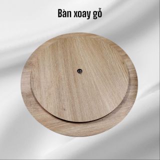 Đế xoay gỗ tròn, bàn xoay , bàn trang decor, đế cháp
