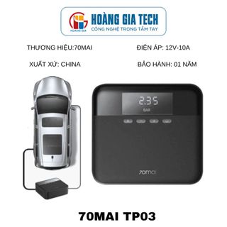 Bơm lốp xe ô tô - xe máy 70MAI Midrive TP03  - Chính hãng