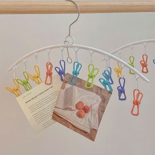 Giá - móc phơi màu cầu vồng, kẹp quần áo, tất đồ lót sấy khô