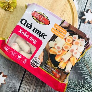 CHẢ MỰC XOẮN ỐNG 500G