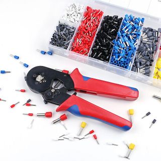 Kìm bấm cos vuông HSC8 6-4A tự điều chỉnh tặng kèm 1200 đầu cos – Công cụ không thể thiếu cho mọi thợ điện