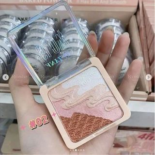Phấn má hồng bắt sáng ombre nhiều màu  AnyLady Glow