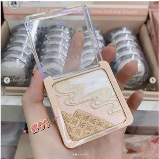 Phấn má hồng bắt sáng ombre nhiều màu  AnyLady Glow