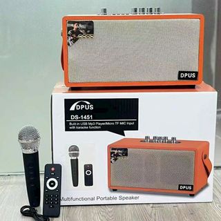 LOA KÈM MIC HÁT KARAOKE DS1451 - 1 MIC, CÓ REMOTE