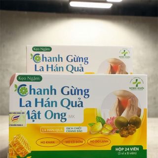 Kẹo ngậm chanh gừng la hán quả mật ong