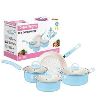 BỘ NỒI KÈM CHẢO TRÁNG MEN 13 CHI TIẾT