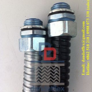 Ống ruột gà phi 25, Đầu nối ống ruột gà, Ống thép luồn dây điện và đầu nối ống mềm kín nước